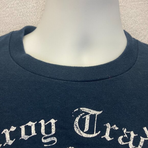 Slade Wilder Destroy Tradition Retro Y2K Style Shirt Mens Medium M Skull Blue - Picture 10 of 11